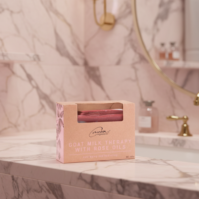 Cania Organique Rose Goat Milk Handmade Soap