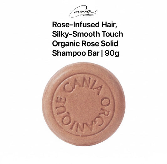 Cania Organique Organic Rose Solid Shampoo Bar, 90g